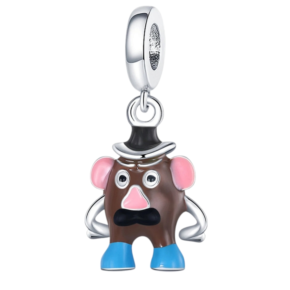 🎆LINX DISCONTINUED Pixar Mr Potato Head Sterling Toy Story Bracelet Charm
